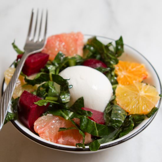 Kale, Citrus, Beet & Burrata Salad