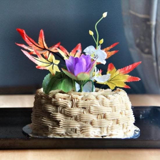 Banana Cake with PB Frosting