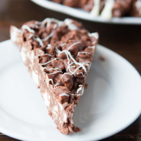 Rocky Road Chocolate Pizza