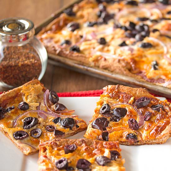 Chicken & Black Olive Grandma Pie