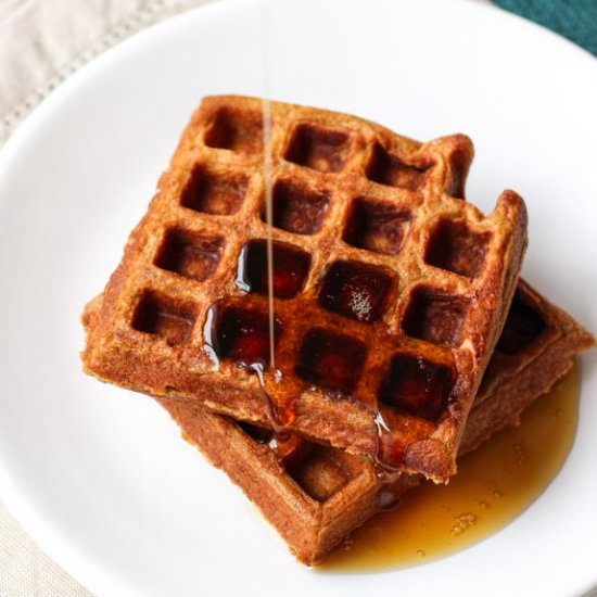 Whole Wheat Gingerbread Waffles