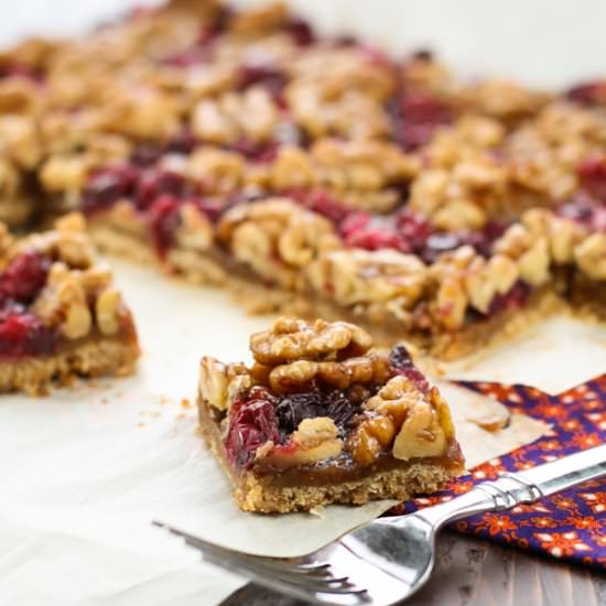 Cranberry Walnut Bars