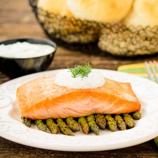 Pan-Seared Salmon with Asparagus