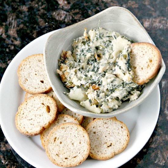 Hot Onion Spinach Dip