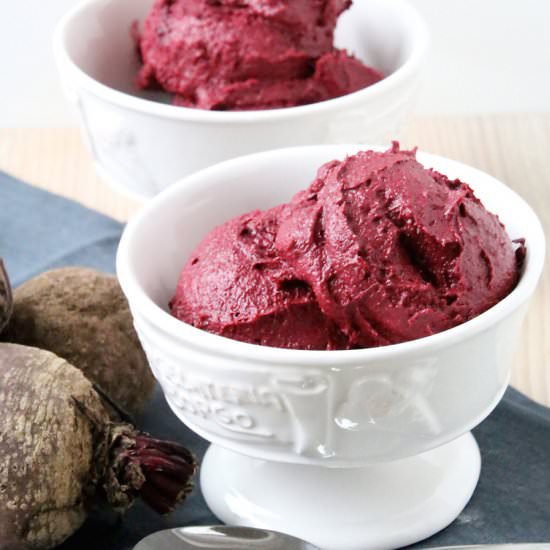 Beet & Chocolate ice cream