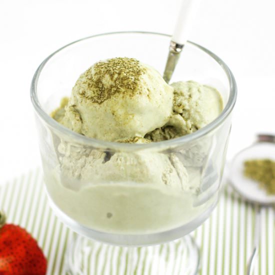 Guilt Free Matcha Ice Cream