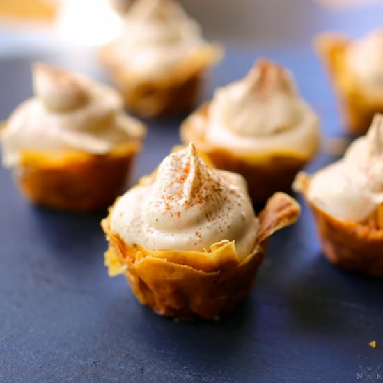 Phyllo Cups with Cappuccino Cream