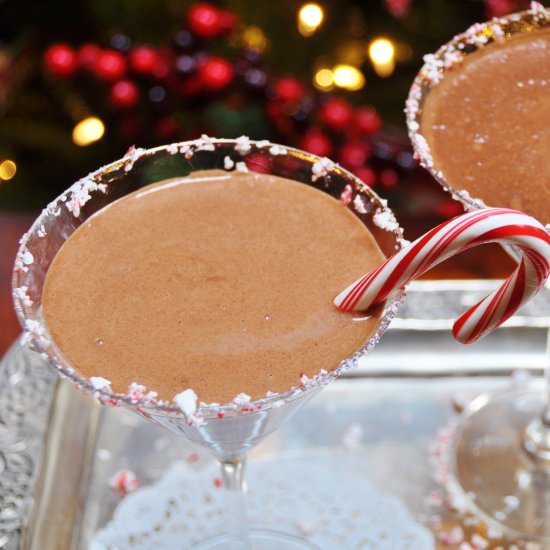 Vegan Virgin Chocolate Nog Martini