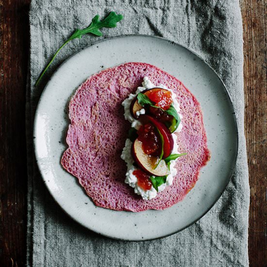 Beetroot Crepes
