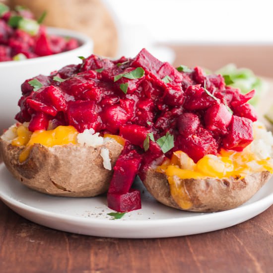 Beet and Bean Veggie Chili