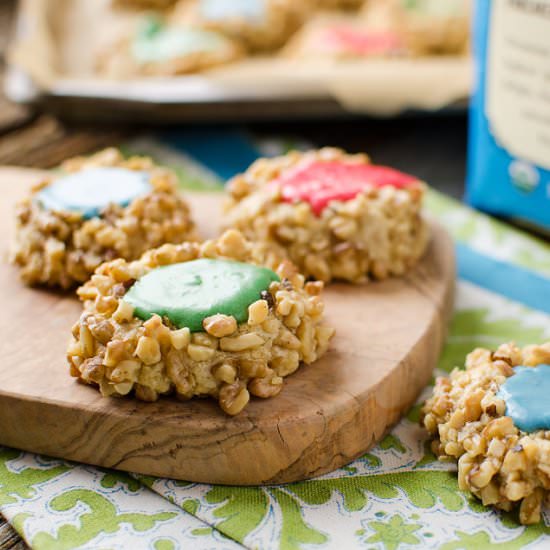 Walnut Thumbprint Cookies