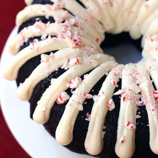 Chocolate Peppermint Bundt Cake