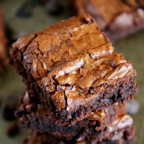 Flourless Double Chocolate Brownies