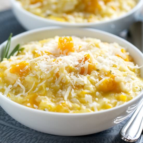 Creamy Butternut Rosemary Risotto