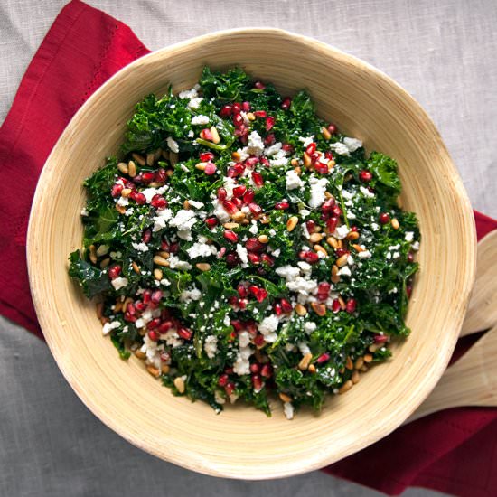 Massaged Kale Salad with Pine Nuts