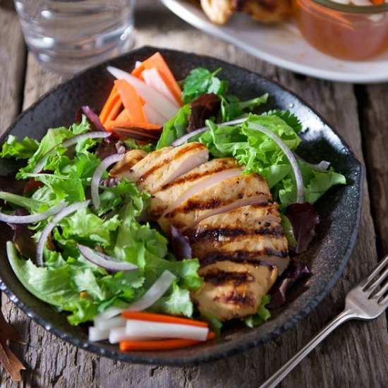 Lemongrass Grilled Chicken Salad