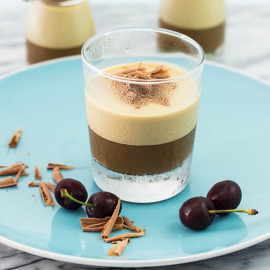 Layered Coffee Panna Cotta