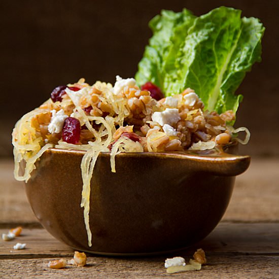 Spaghetti Squash & Farro Salad