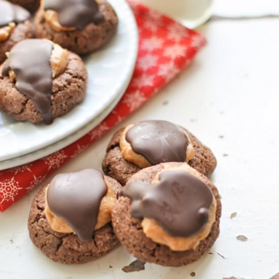 Buckeye Brownie Cookies