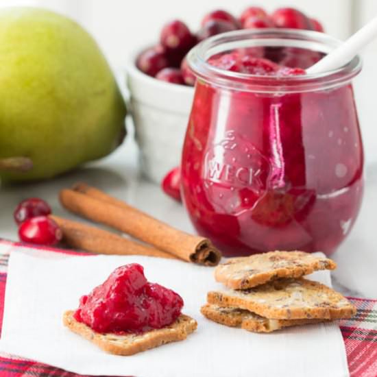 Cranberry Pear Chutney