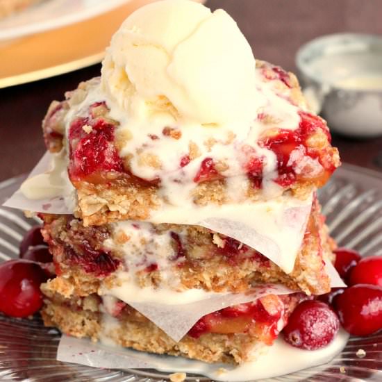 Cranberry Caramel Bars