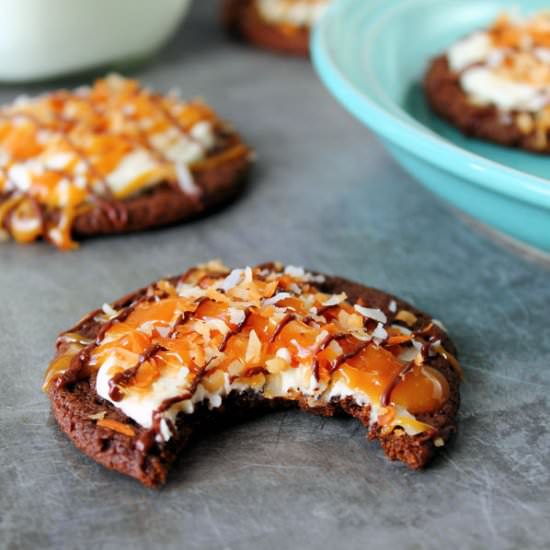 Chocolate Samoa Cookies