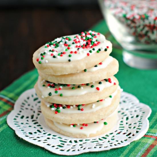 Vanilla Bean Shortbread Cookies
