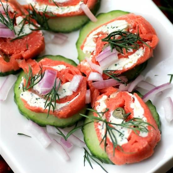 Smoked Salmon Twirls