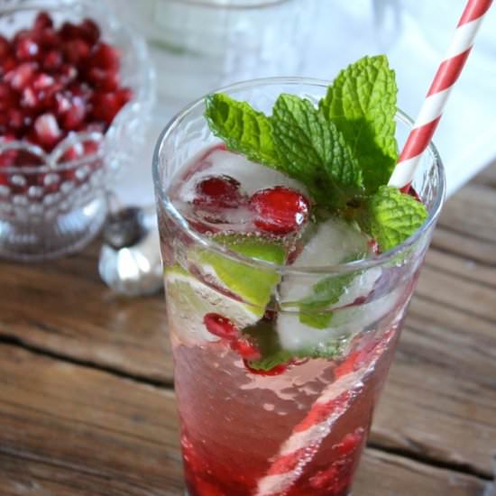 Festive Pomegranate Mojito