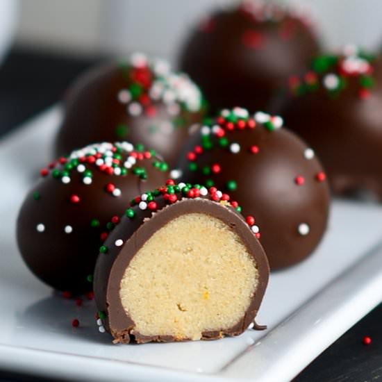 Sugar Cookie Dough Truffles