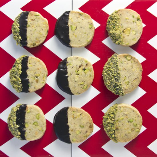 Pistachio Shortbread Cookies