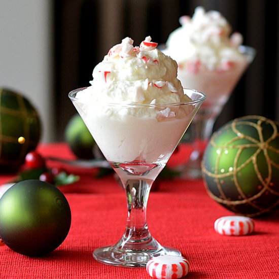 White Chocolate Peppermint Mousse