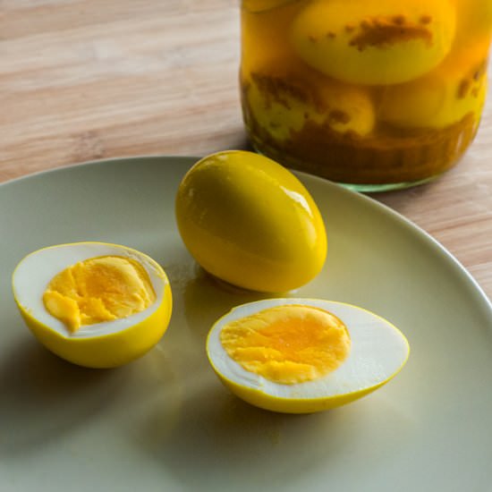 Turmeric & Ginger Pickled Eggs