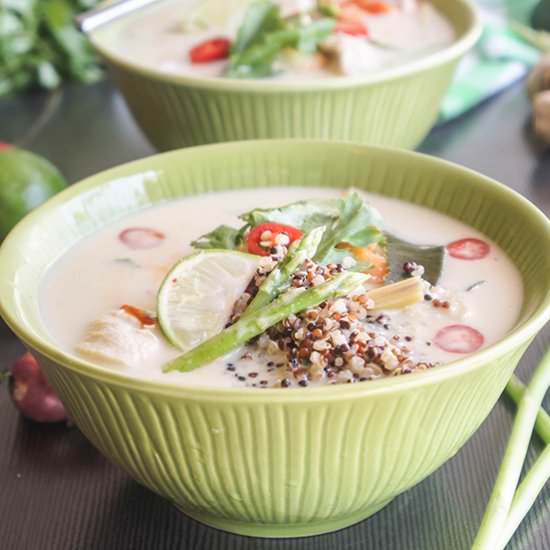 Quinoa Asparagus Tom Kha Gai