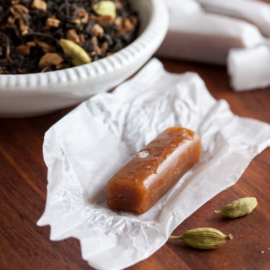 chai tea caramels