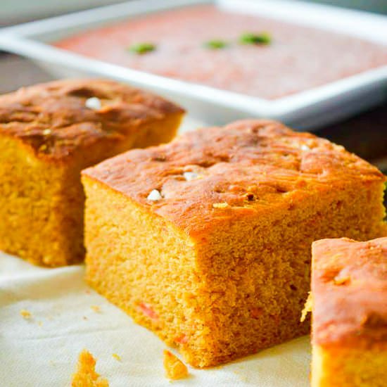 Carrot Focaccia Squares