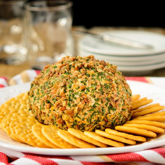 Brandied Triple Cheese Ball
