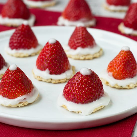 Strawberry Santa Hats
