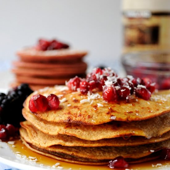 Apple Vanilla Greek Yogurt Pancakes