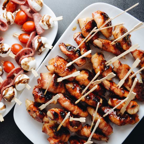 Orange Chicken Bacon Bites