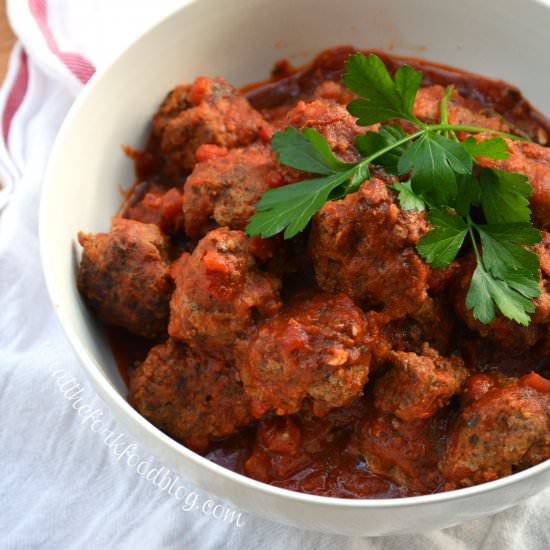 Braised Italian Meatballs