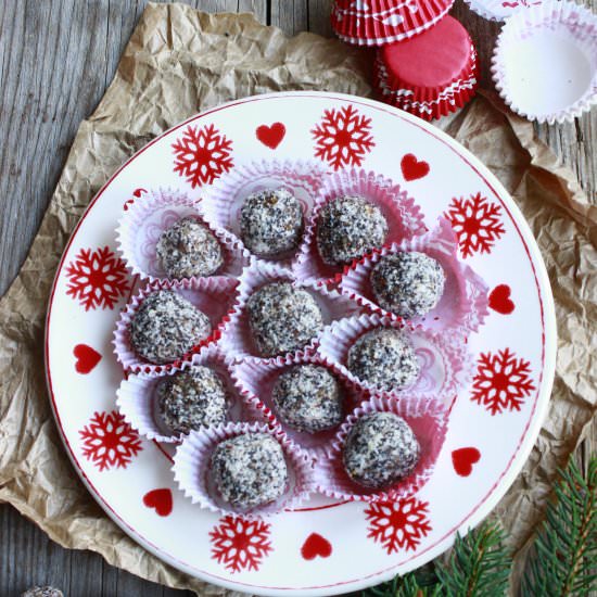 Lemon-poppy seed balls (vegan)