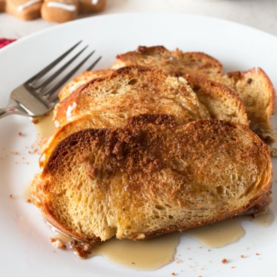 Overnight Gingerbread French Toast