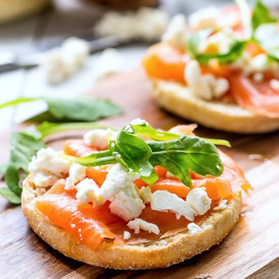 Smoked Salmon English Muffin