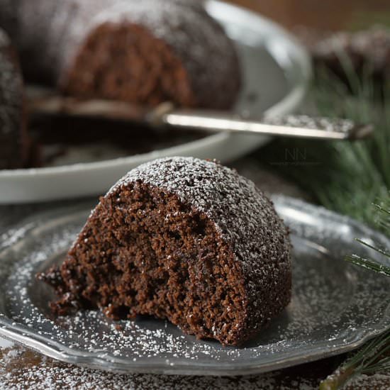 chocolate orange gingerbread cake