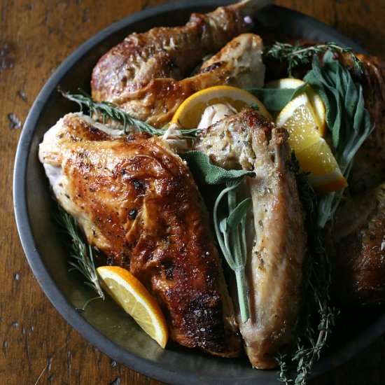herbed mayonnaise roasted turkey