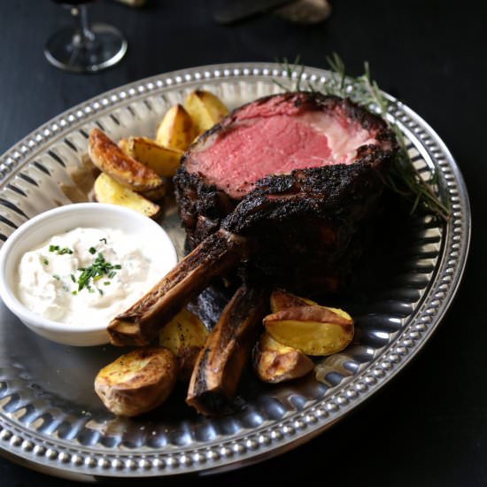 Coffee-Rubbed Prime Rib