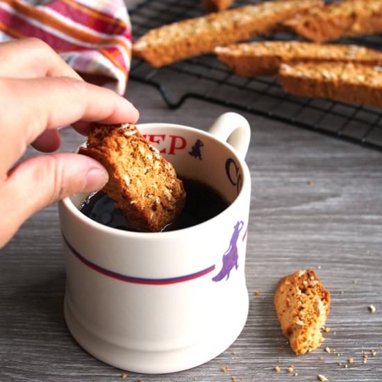 Maple Oat Biscotti