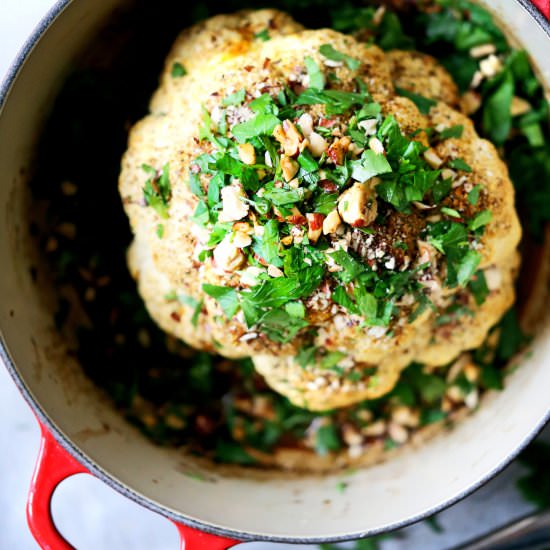 Whole Roasted Cauliflower