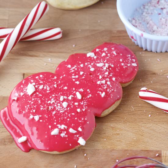 Peppermint Glaze Sugar Cookies